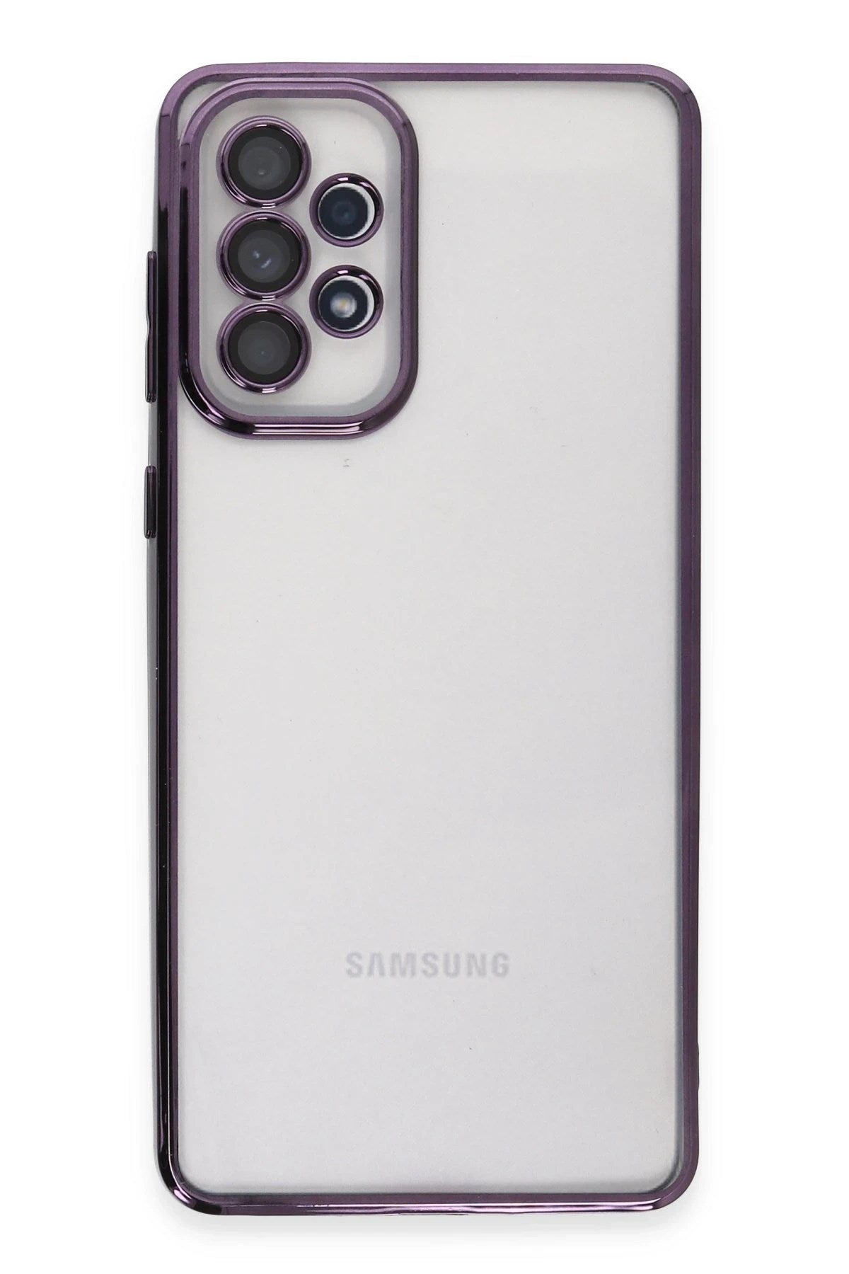 Mey İthalat® Samsung Galaxy A53 5G Kılıf Lensli Silikon - Mor