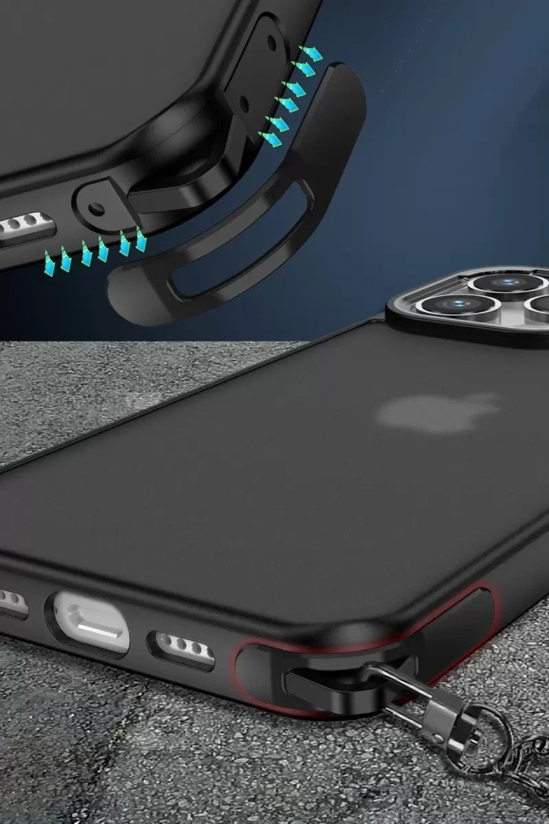 Mey İthalat® iPhone 14 Kılıf Elegant Kapak - Titan Gri