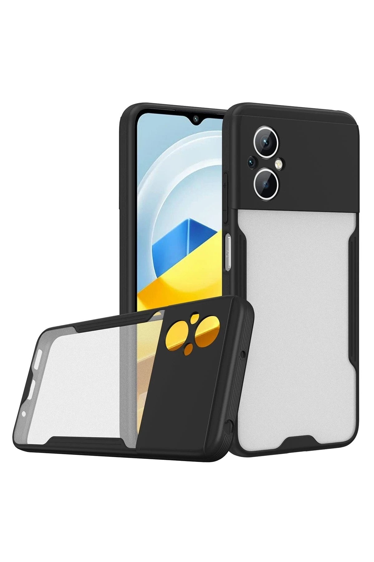 Mey İthalat® Poco M5 Kılıf Platin Silikon - Siyah