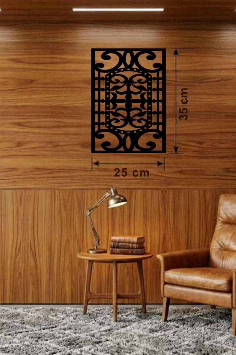 Mey İthalat® Osmanlı Motifli Dekoratif Ahşap Duvar Tablosu - 25x35 cm Lazer Kesim