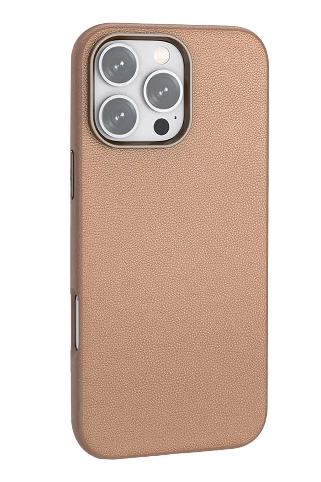 Mey İthalat® iPhone 16 Pro Wonder Deri Magsafe Kapak - Bronz