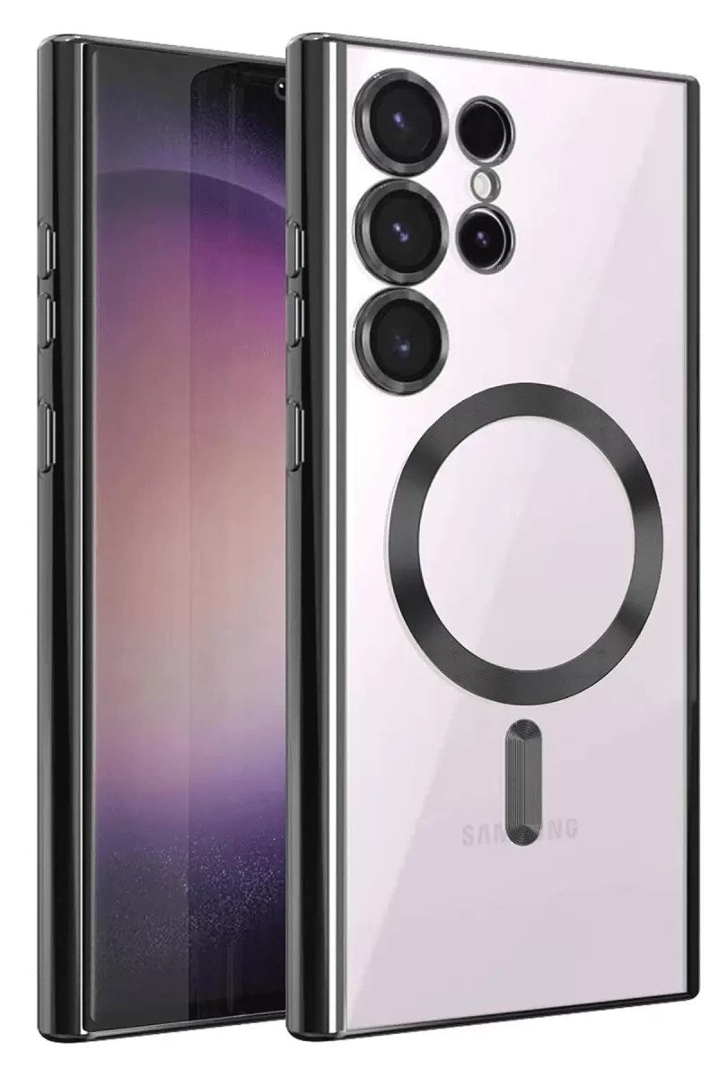 Mey İthalat® Samsung Galaxy S25 Ultra Kılıf Kross Magneticsafe Kapak - Siyah