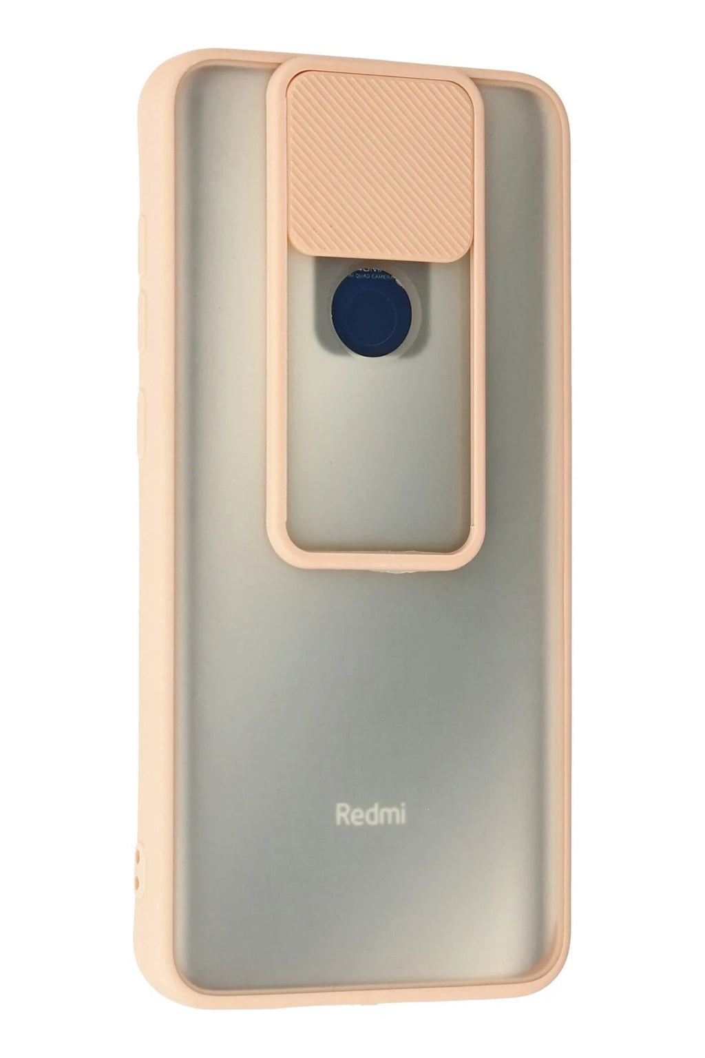 Mey İthalat® Redmi Note 9 Kılıf Palm Buzlu Kamera Sürgülü Silikon - Pembe