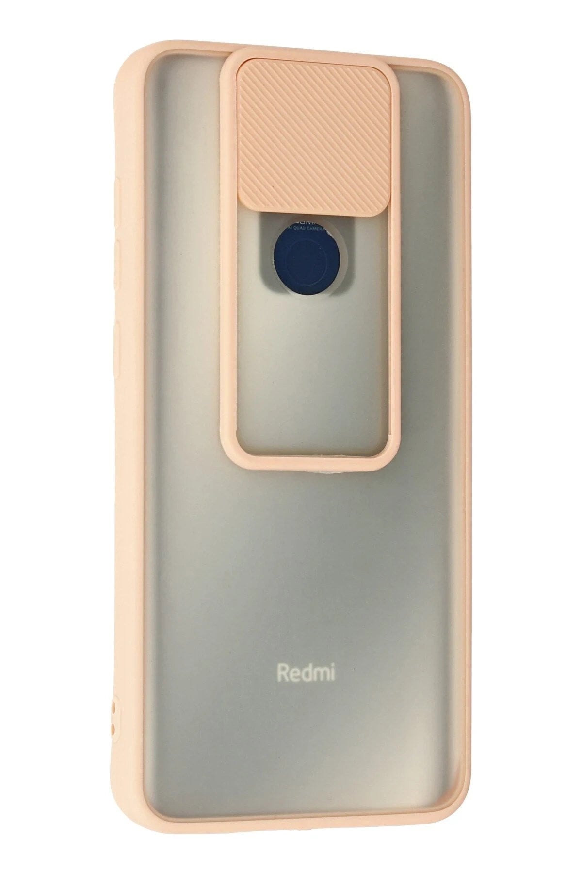 Mey İthalat® Redmi Note 9 Kılıf Palm Buzlu Kamera Sürgülü Silikon - Pembe