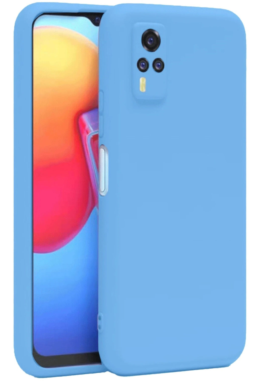 Mey İthalat® Vivo Y53S Kılıf Nano içi Kadife Silikon - Mavi
