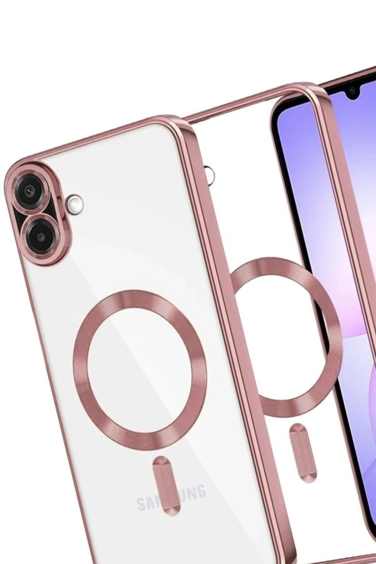 Mey İthalat® Samsung Galaxy A07 4G Kross Magneticsafe Kapak - Rose