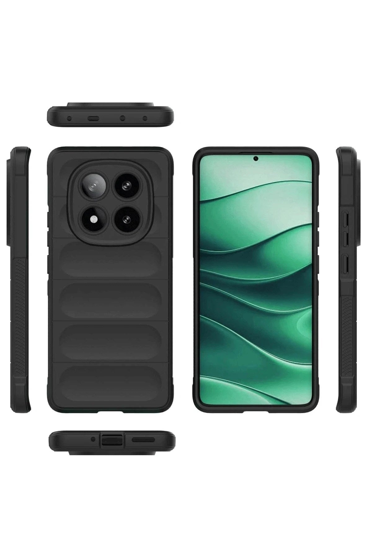 Mey İthalat® Redmi Note 14 Pro 4G Kılıf Optimum Silikon - Siyah