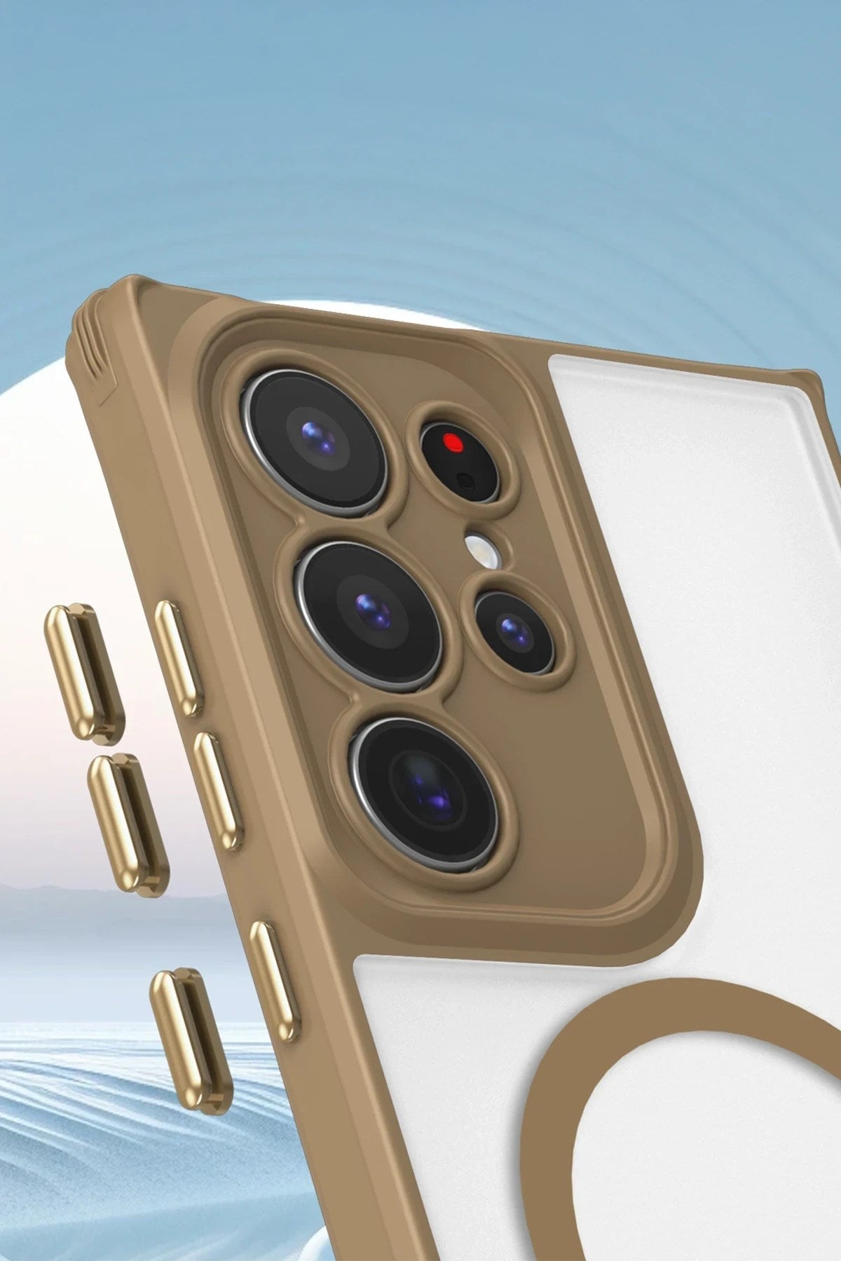 Mey İthalat® Samsung Galaxy S23 Ultra Kılıf Enka Magsafe Silikon Kılıf - Şeffaf