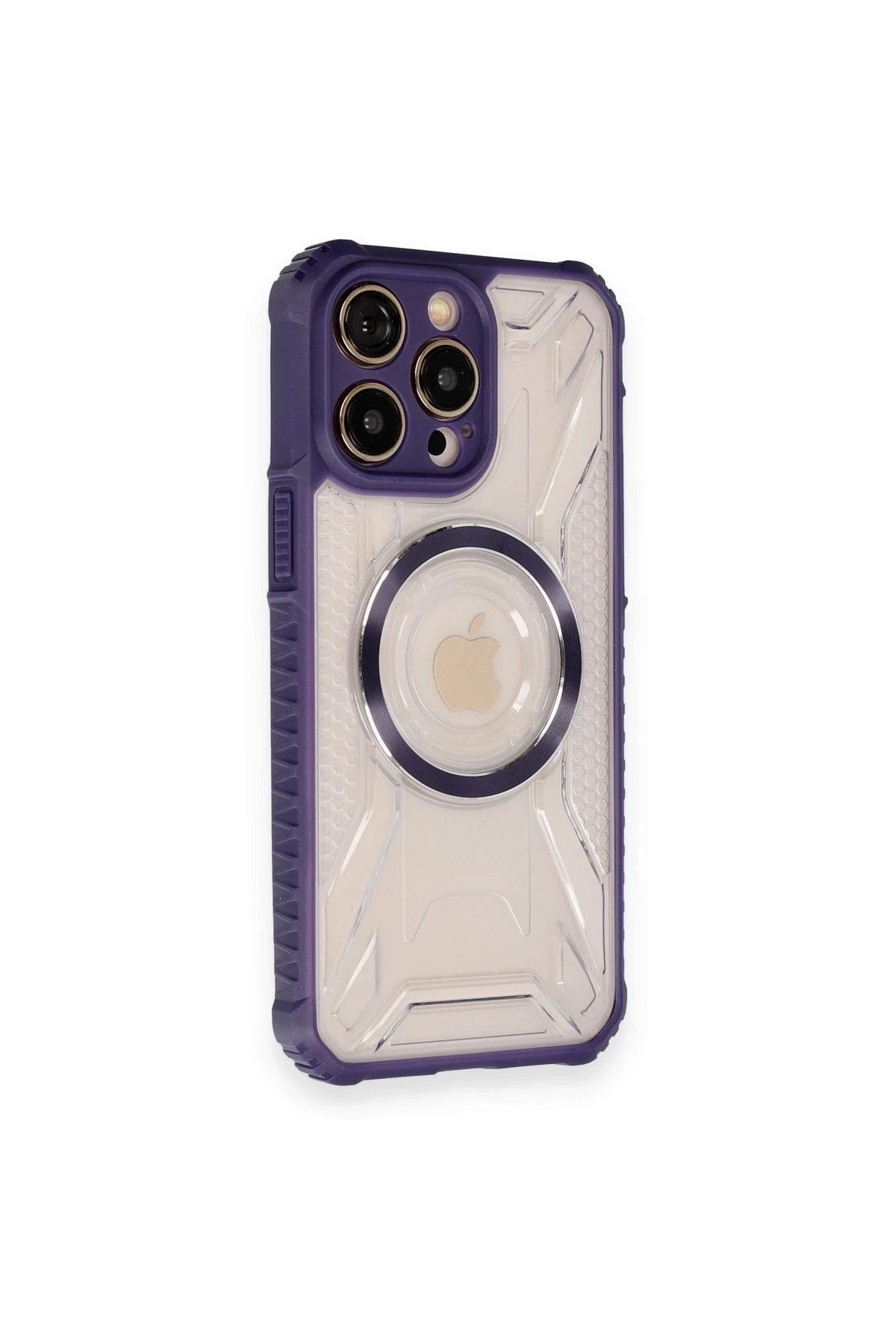Mey İthalat® iPhone 12 Pro Max Kılıf Prag Magneticsafe Kapak - Derin Mor