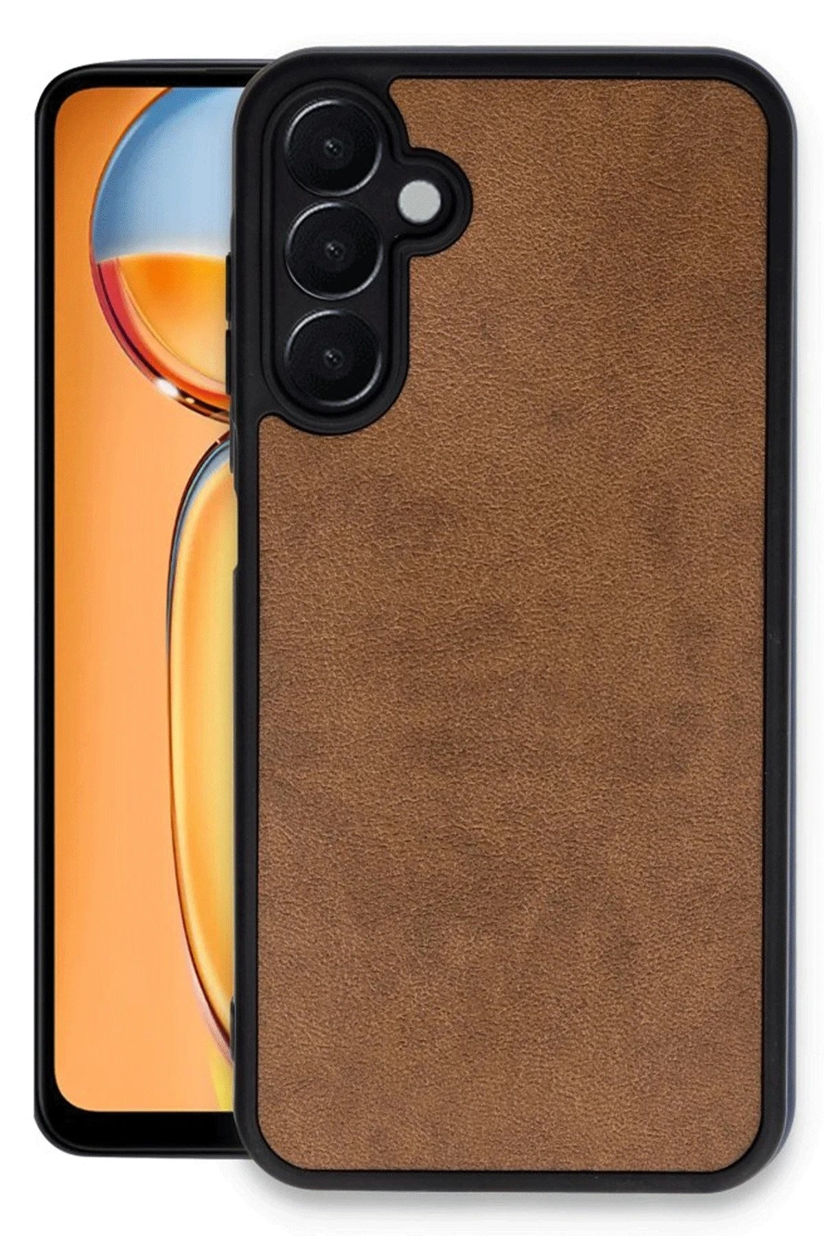 Mey İthalat® Samsung Galaxy A36 Kılıf Aras Deri Kapak - Taba