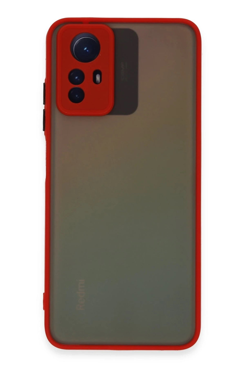 Mey İthalat® Redmi Note 12S Kılıf Montreal Silikon Kapak - Kırmızı