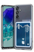Mey İthalat® Samsung Galaxy A36 Kılıf Kart Şeffaf Silikon - Şeffaf