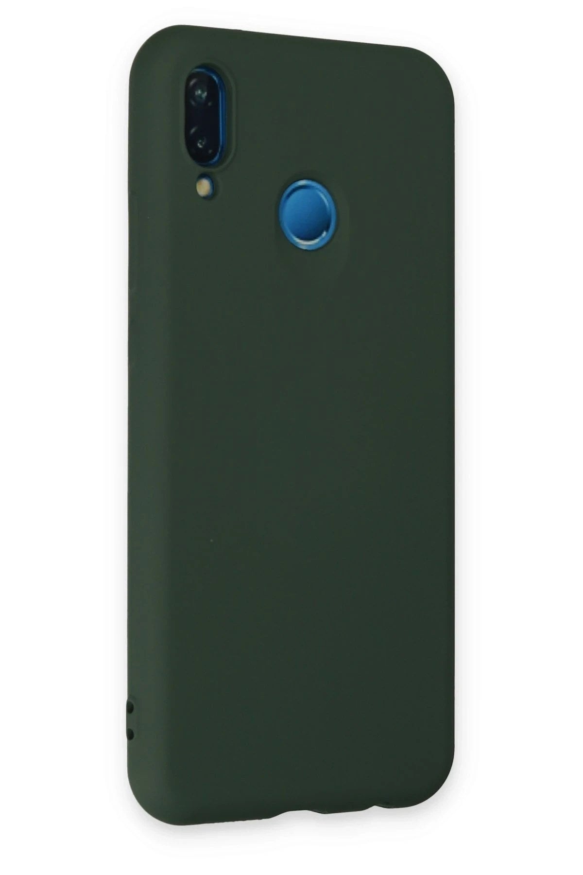 Mey İthalat® Huawei P20 Lite Kılıf Nano içi Kadife Silikon - Koyu Yeşil