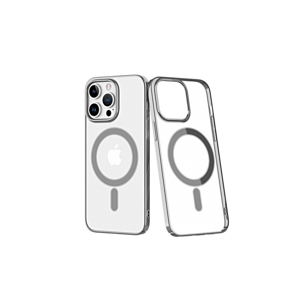Mey İthalat® iPhone 14 Pro Kılıf Element Magneticsafe Sert Kapak - Gümüş
