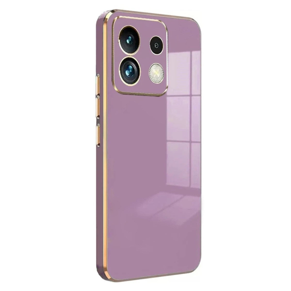Mey İthalat® Poco M6 Pro 4G Kılıf Volet Silikon - Mor