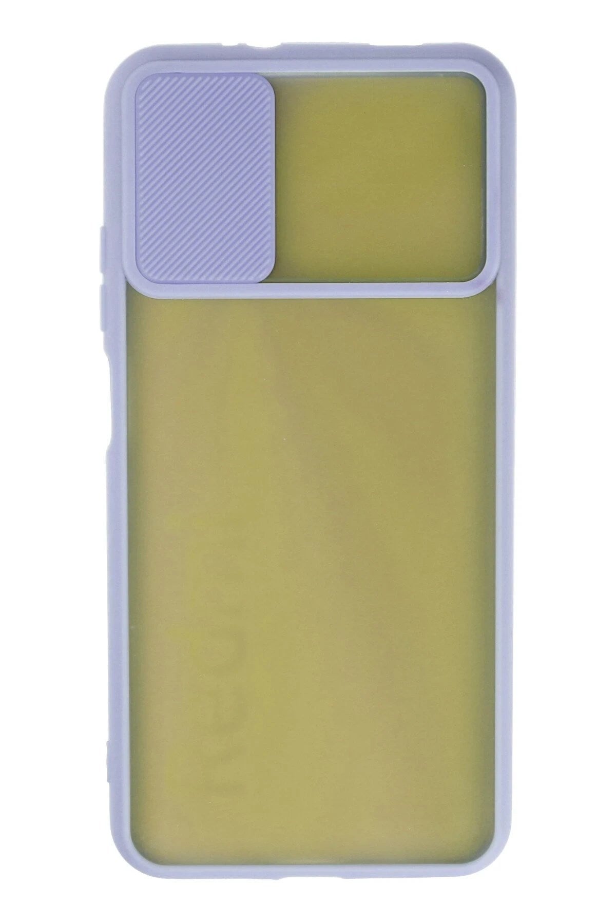 Mey İthalat® Redmi 9T Kılıf Palm Buzlu Kamera Sürgülü Silikon - Lila