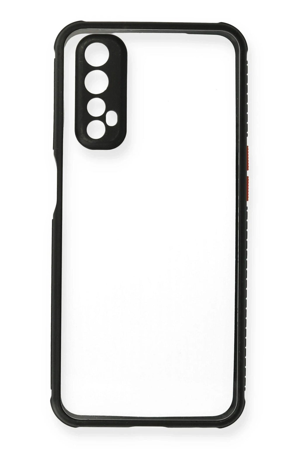 Mey İthalat® Realme 7 Kılıf Miami Şeffaf Silikon - Siyah