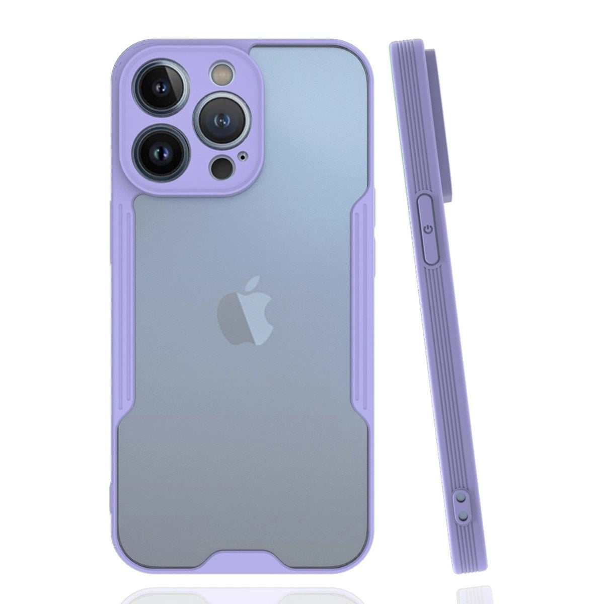 Mey İthalat® iPhone 14 Pro Max Kılıf Platin Silikon - Lila