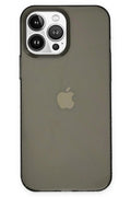 Mey İthalat® iPhone 14 Pro Kılıf Pc Sert Şeffaf Kapak - Siyah
