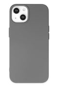 Mey İthalat® iPhone 14 Plus Kılıf Nano içi Kadife Silikon - Gri