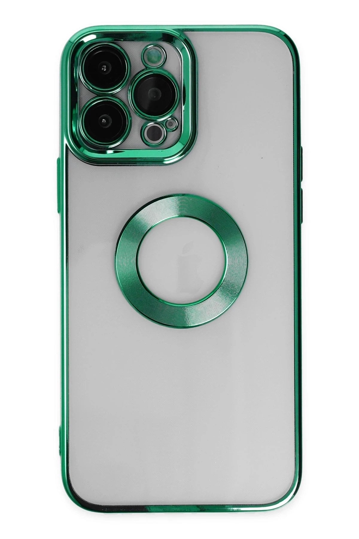 Mey İthalat® iPhone 14 Pro Max Kılıf Slot Silikon - Köknar Yeşili