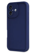 Mey İthalat® iPhone 16 Kılıf Viera Silikon - Lacivert