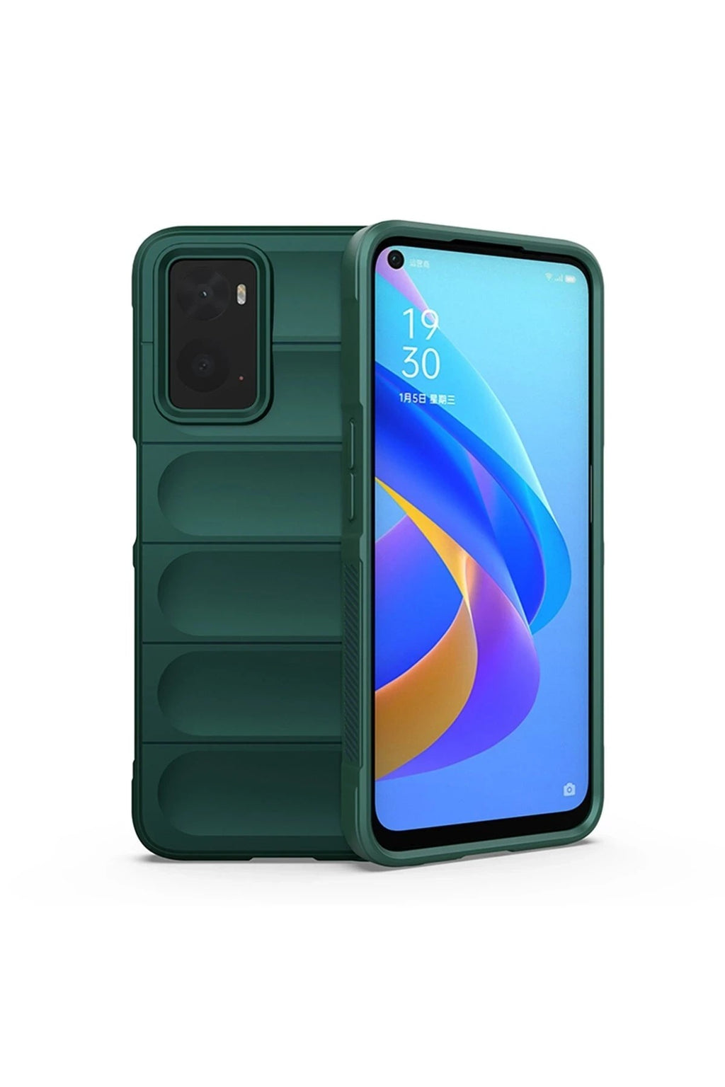 Mey İthalat® Realme 9i 4G Kılıf Optimum Silikon - Koyu Yeşil