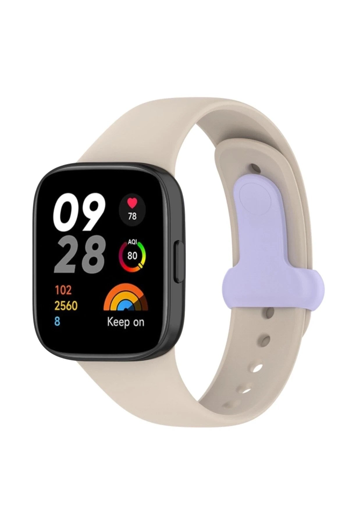 Mey İthalat® Redmi Watch 3 Origin Silikon Kordon - Bej