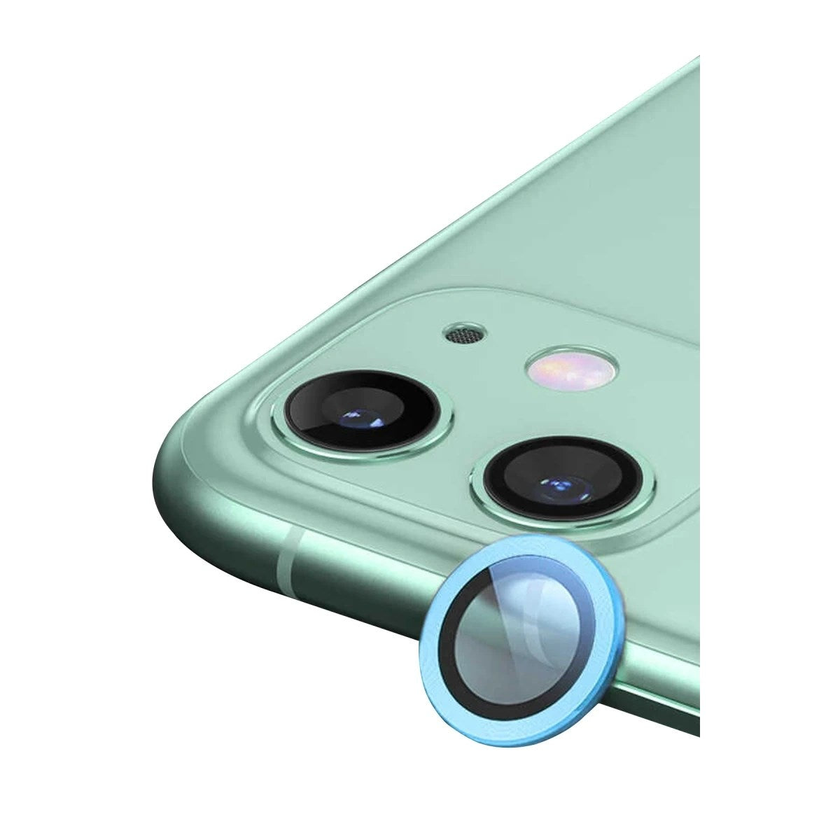 Mey İthalat® iPhone 11 Raze Metal Kamera Lens - Mavi