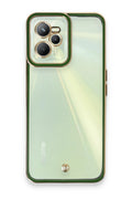 Mey İthalat® Realme C35 Kılıf Liva Lens Silikon - Yeşil