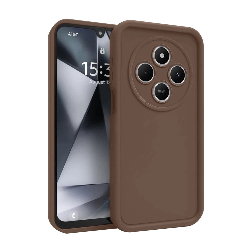 Mey İthalat® Redmi 14C Kılıf Viera Silikon - Kahverengi
