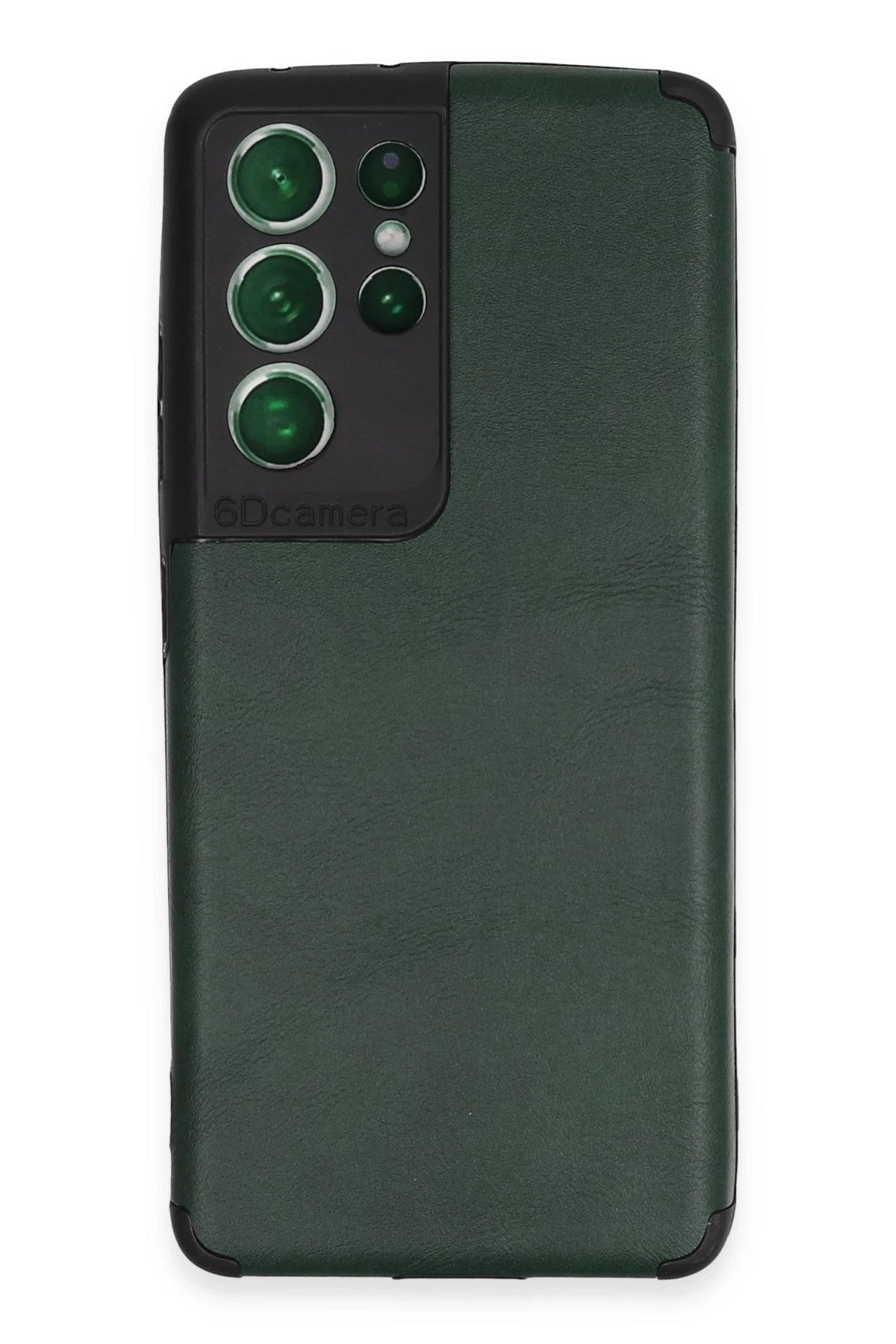Mey İthalat® Samsung Galaxy S21 Ultra Kılıf Loop Deri Silikon - Yeşil
