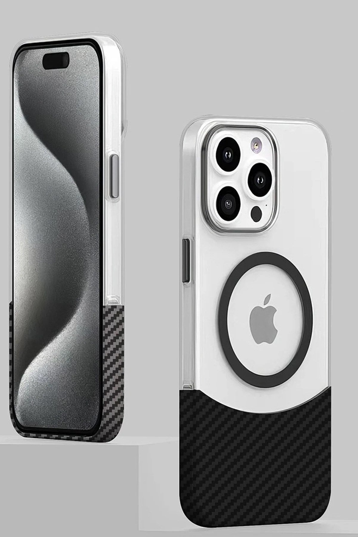 Mey İthalat® iPhone 16 Pro Carbon Puzzle Magsafe Kapak - Desert