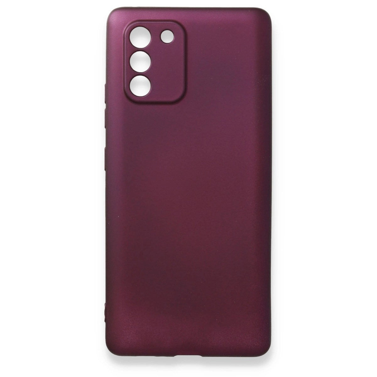 Mey İthalat® Samsung Galaxy A91 / S10 Lite Kılıf First Silikon - Mürdüm