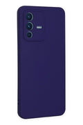 Mey İthalat® Vivo V23 5G Kılıf Nano içi Kadife Silikon - Mor