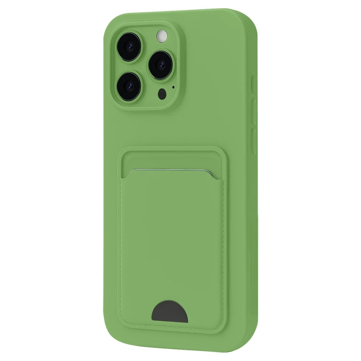 Mey İthalat® iPhone 16 Pro Kılıf Kelvin Kartvizitli Silikon - Açık Yeşil