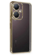Mey İthalat® Vivo Y27 Kılıf Lensli Silikon - Gold