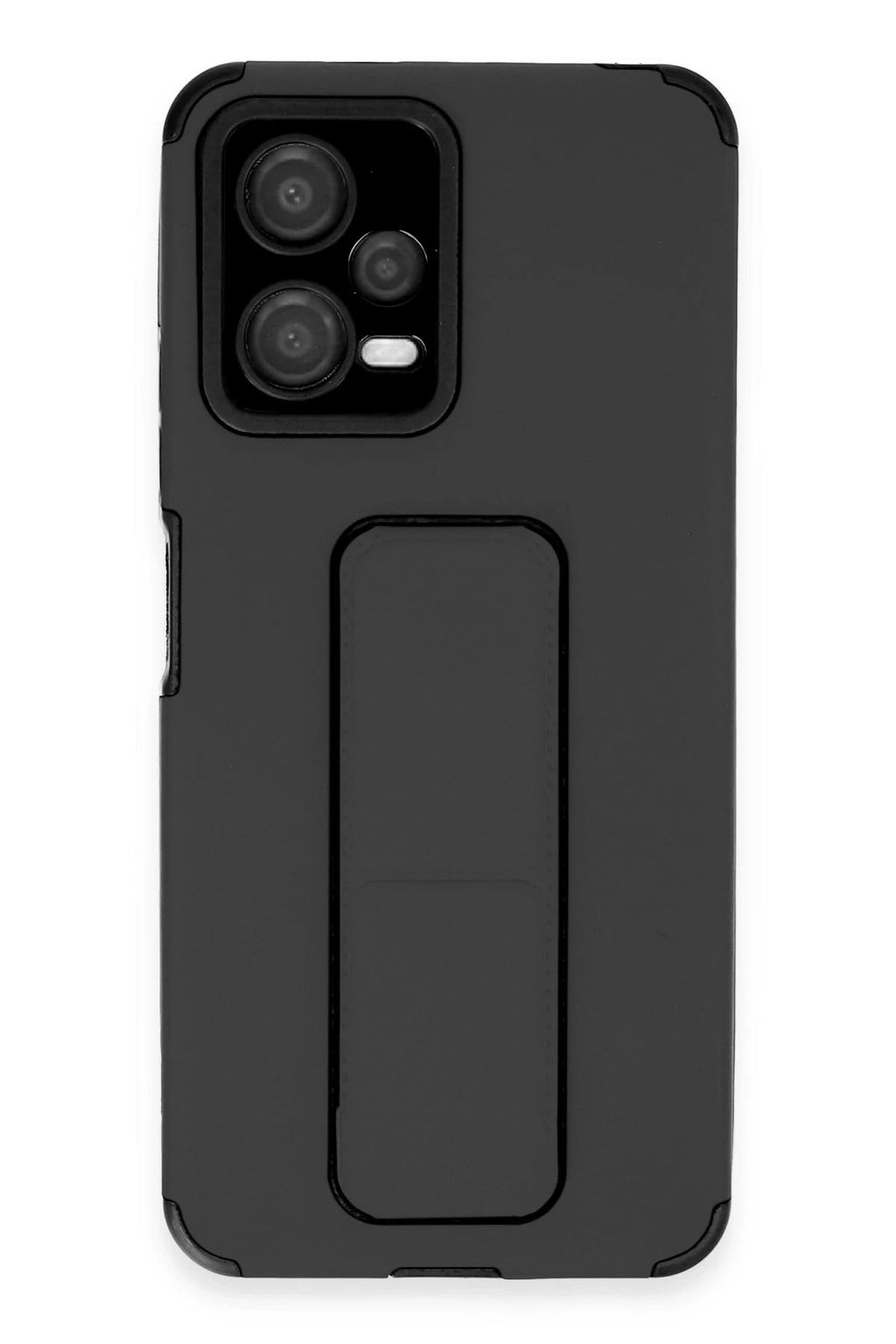 Mey İthalat® Poco X5 5G Kılıf Mega Standlı Silikon - Siyah