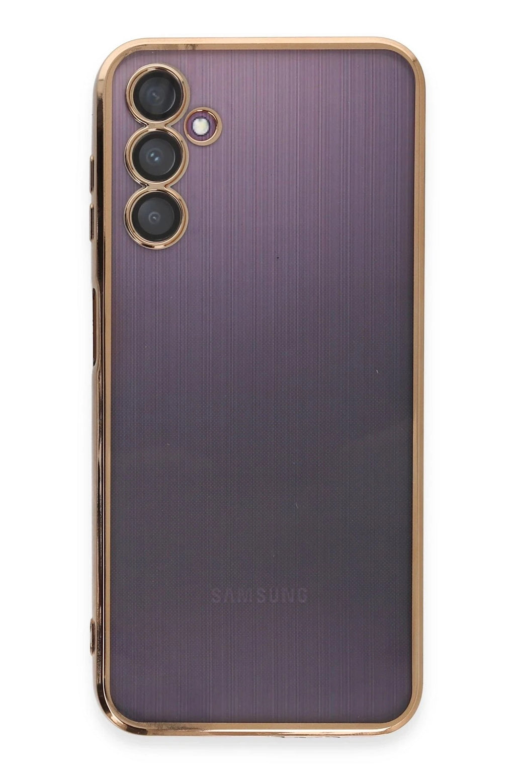 Mey İthalat® Samsung Galaxy A14 4G Kılıf Lensli Silikon - Gold