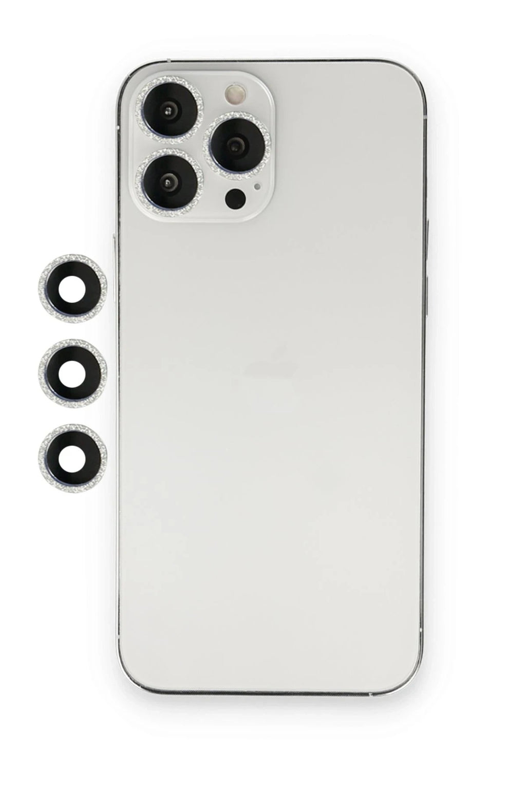 Mey İthalat® iPhone 12 Pro Shine Kamera Lens - Gümüş