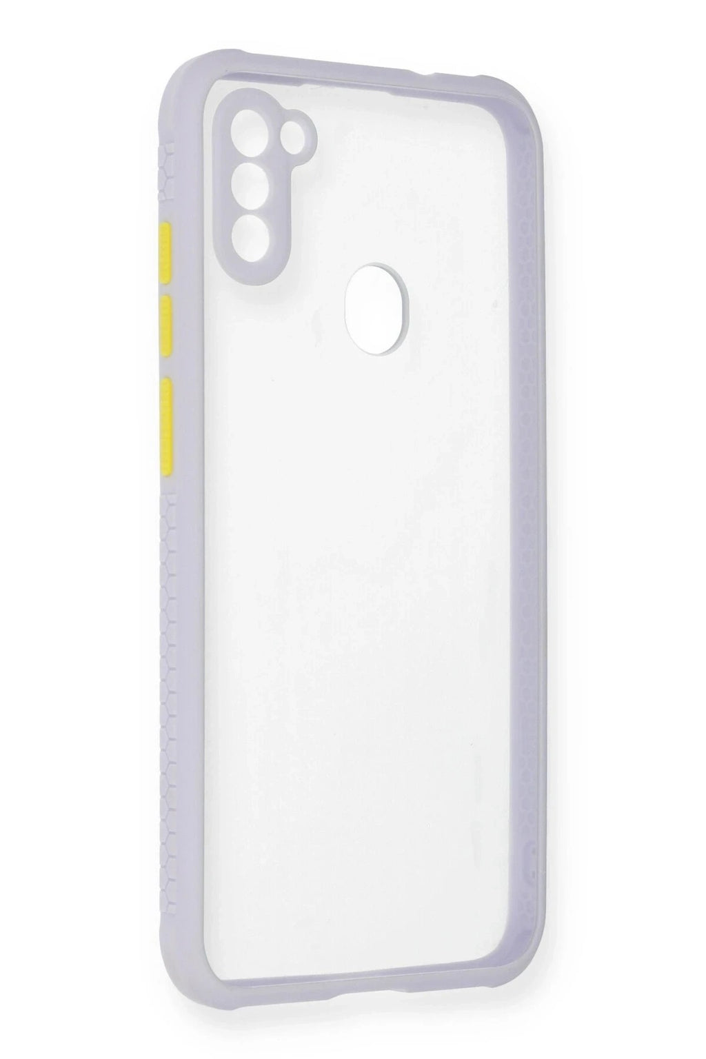 Mey İthalat® Samsung Galaxy A11 Kılıf Miami Şeffaf Silikon - Lila