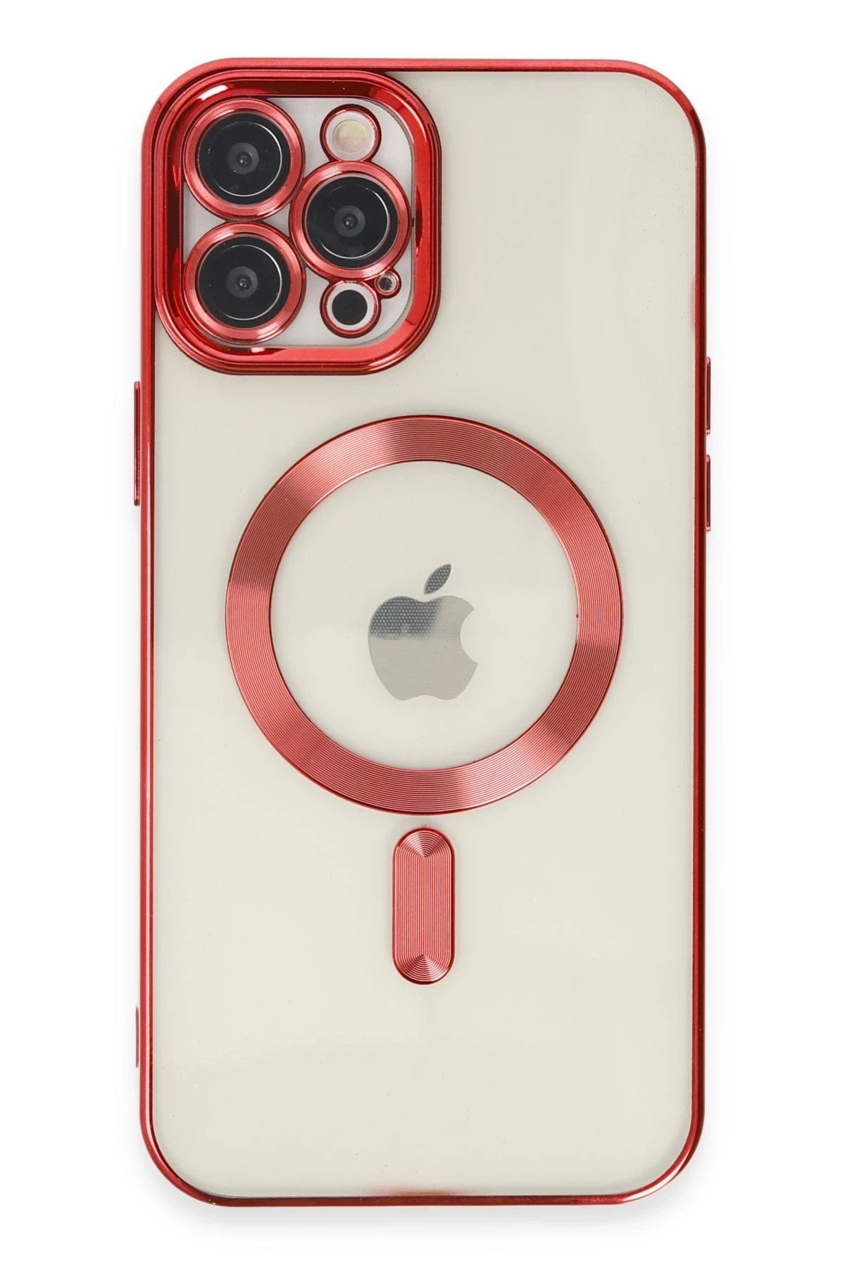 Mey İthalat® iPhone 12 Pro Max Kılıf Kross Magneticsafe Kapak - Kırmızı