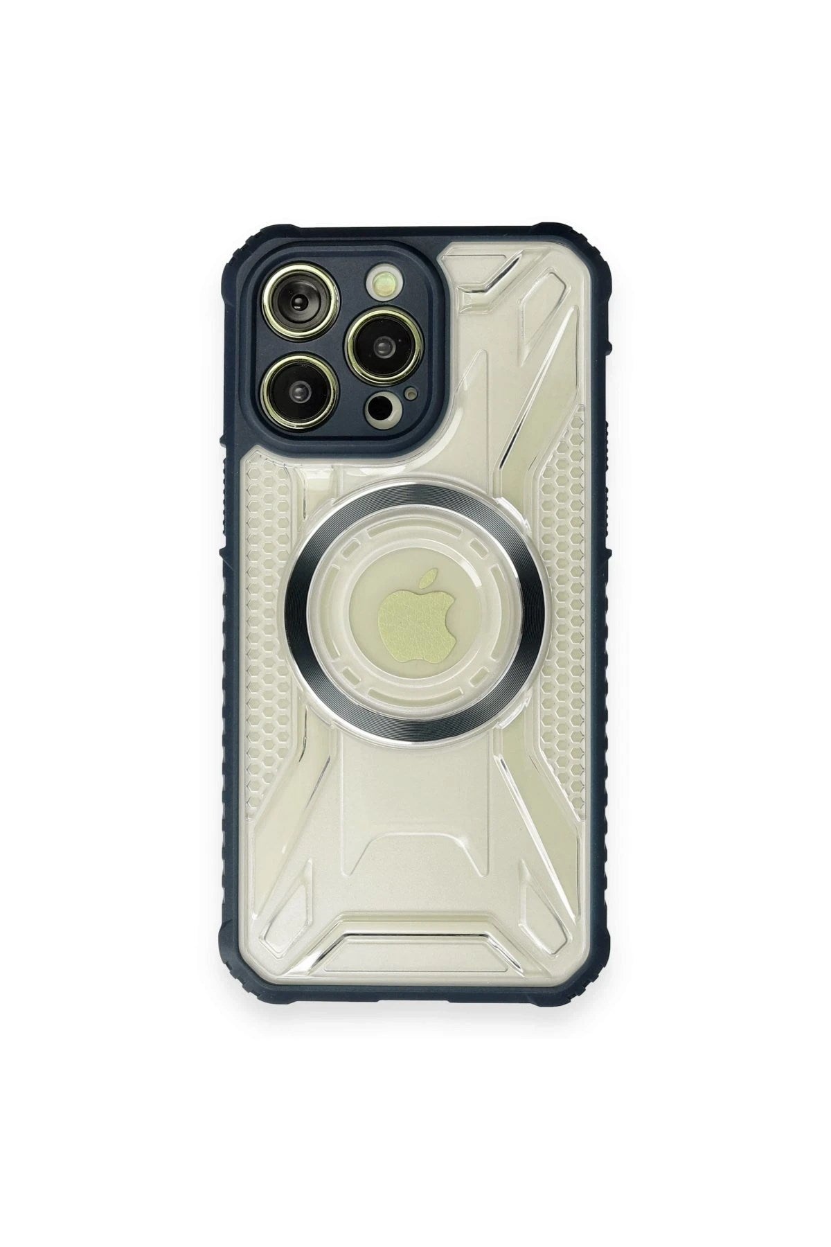 Mey İthalat® iPhone 12 Pro Max Kılıf Prag Magneticsafe Kapak - Lacivert