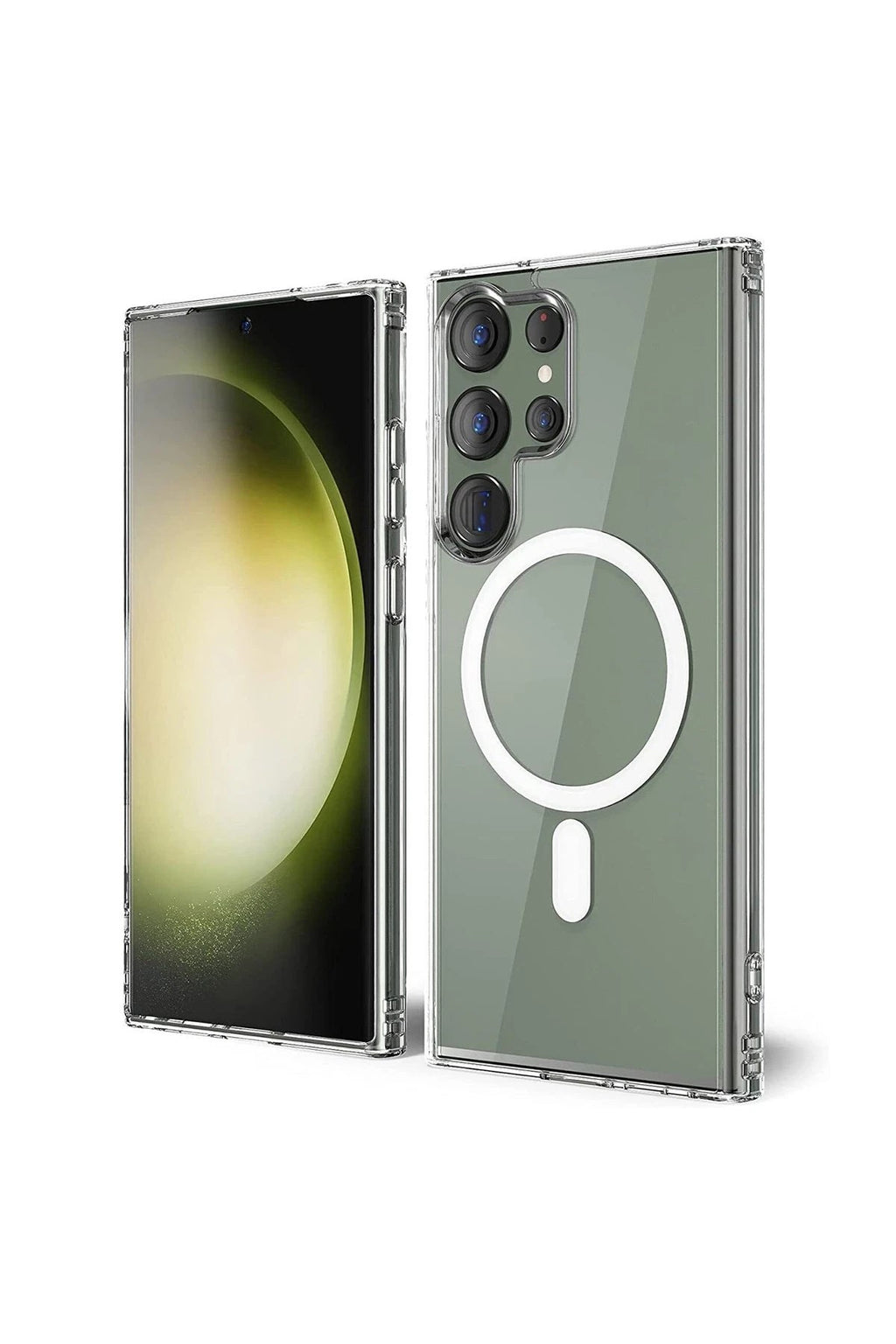 Mey İthalat® Samsung Galaxy S23 Ultra Kılıf Magneticsafe Şeffaf Silikon - Şeffaf