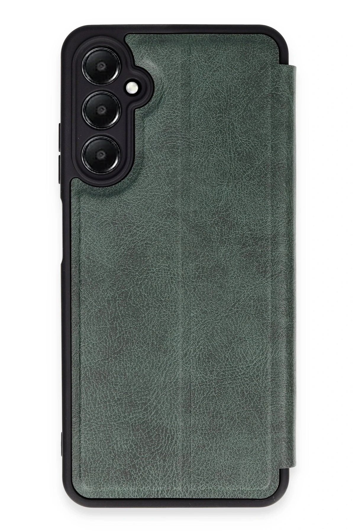 Mey İthalat® Samsung Galaxy A05S Kılıf Flip Cover - Koyu Yeşil