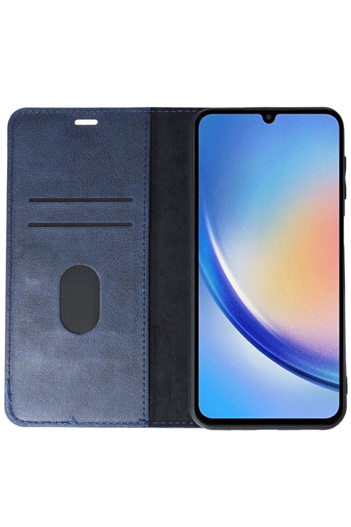 Mey İthalat® Samsung Galaxy A24 4G Kılıf Trend S Plus Kapaklı Kılıf - Lacivert