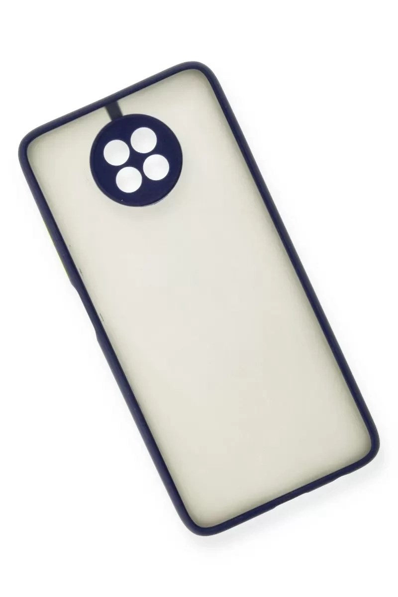 Mey İthalat® Redmi Note 9 5G Kılıf Montreal Silikon Kapak - Lacivert