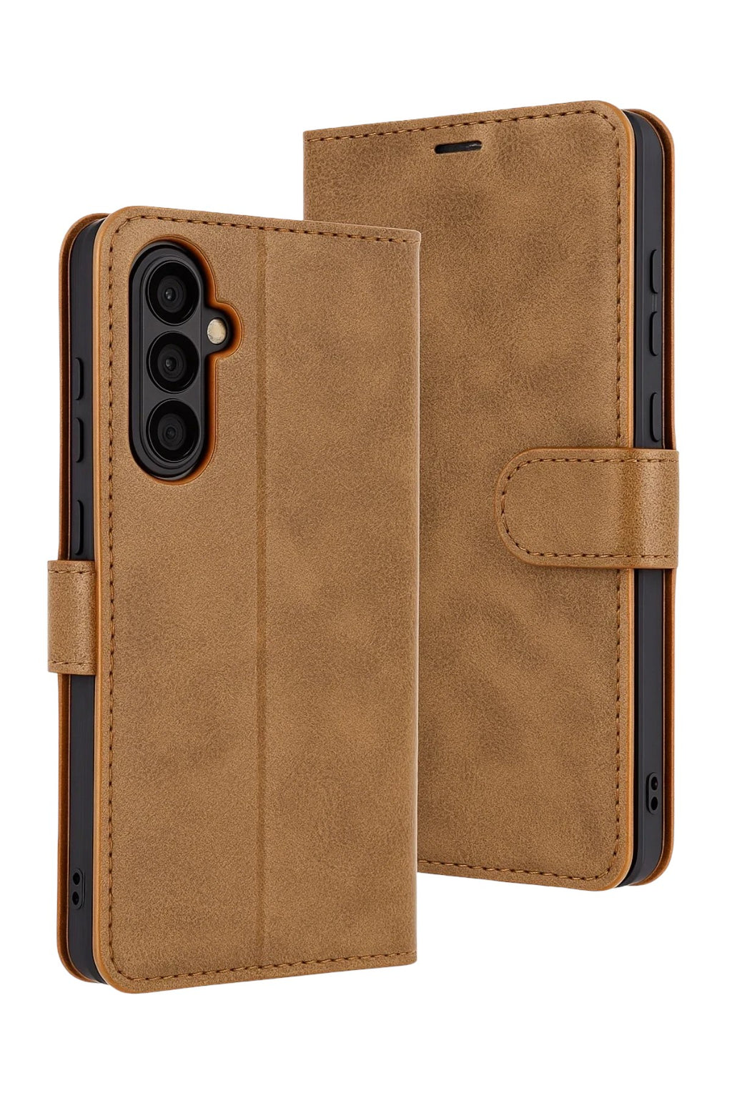 Mey İthalat® Samsung Galaxy S25 FE Trend S Plus Kapaklı Kılıf - Taba