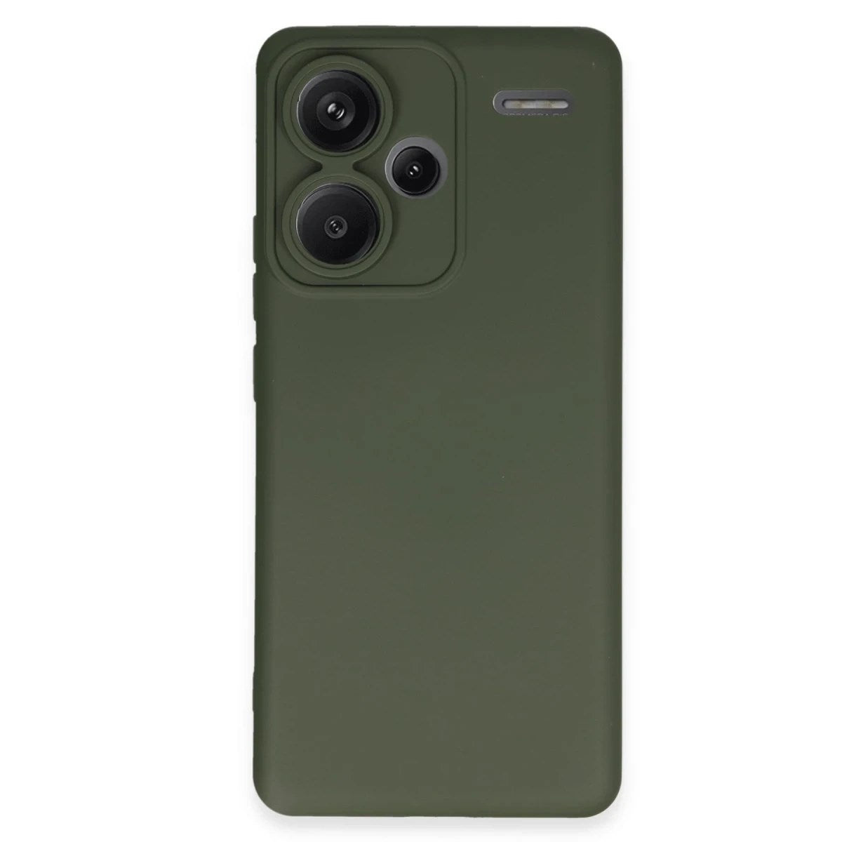 Mey İthalat® Redmi Note 13 Pro Plus Kılıf Nano içi Kadife Silikon - Koyu Yeşil