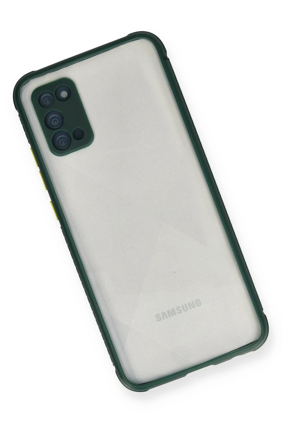 Mey İthalat® Samsung Galaxy A02S Kılıf Miami Şeffaf Silikon - Koyu Yeşil